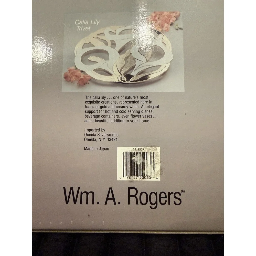 Wm. A. Rogers calla lily